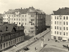 Helsinki. Crossroads of streets, 1908