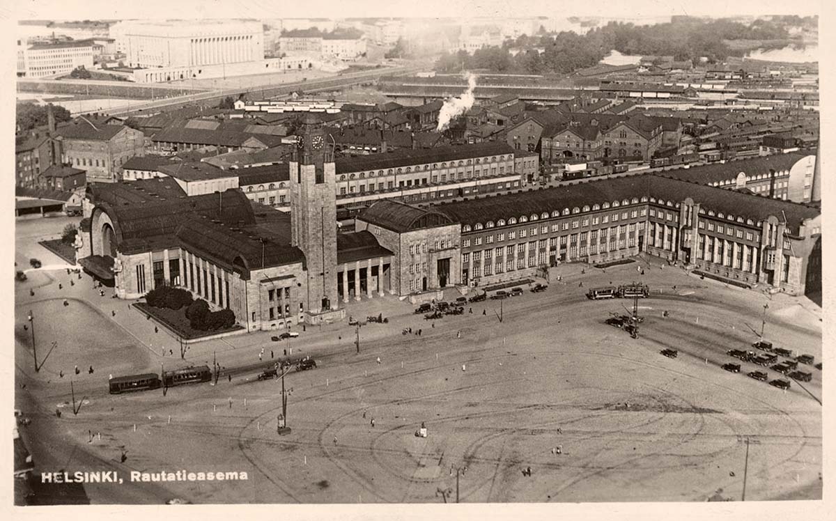 Helsinki. Square and Central railway station