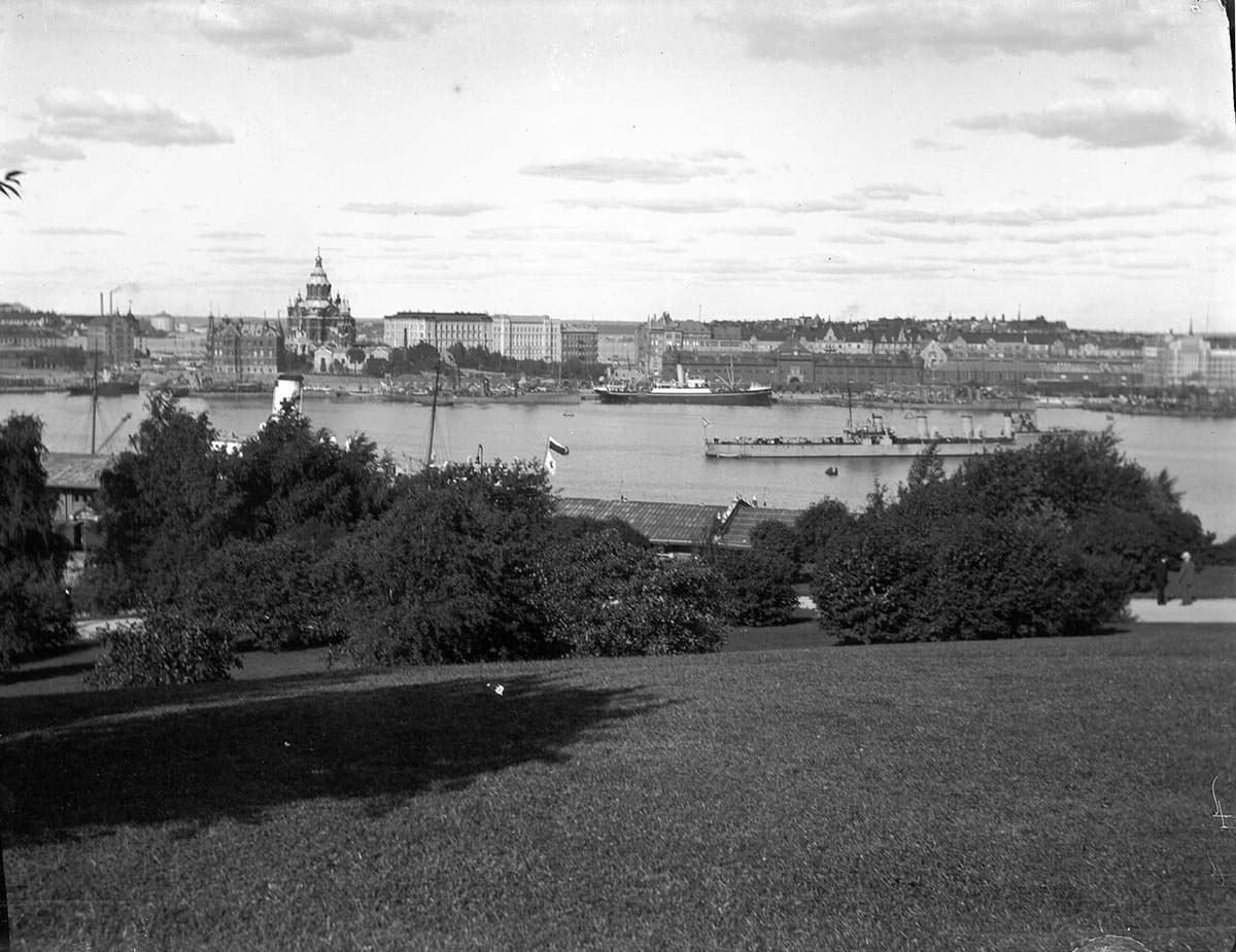 Helsinki. View to harbour from the observatory